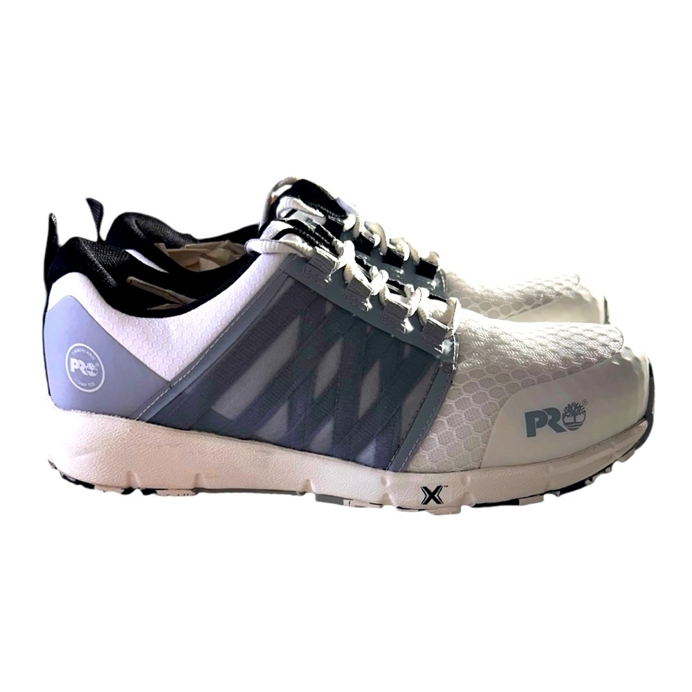 Timberland Pro Composite toe women’s work sneakers New w Box SZ 9.5 white w gray